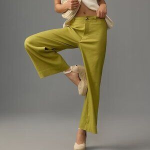 Anthropologie Olive Straight Leg Pants